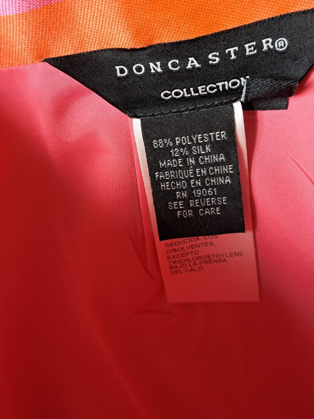 FUN DONCASTER HOT PINK & ORANGE STRIPED MINI SKIRT SMALL MED SEE PICTURES - Picture 6 of 7